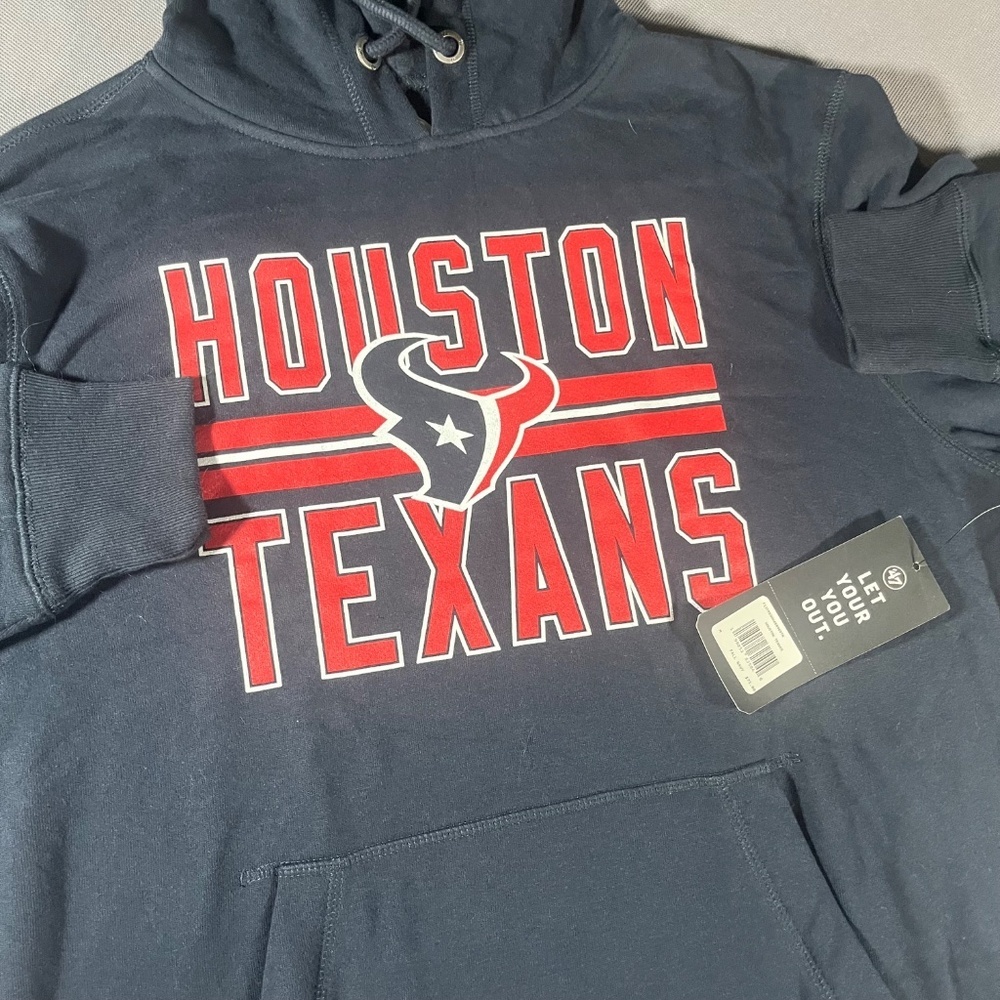 Houston Texans 47 Brand Hoodie Men’s Medium NFL Brand New With Tags NFL sports - Picture 2 of 6
